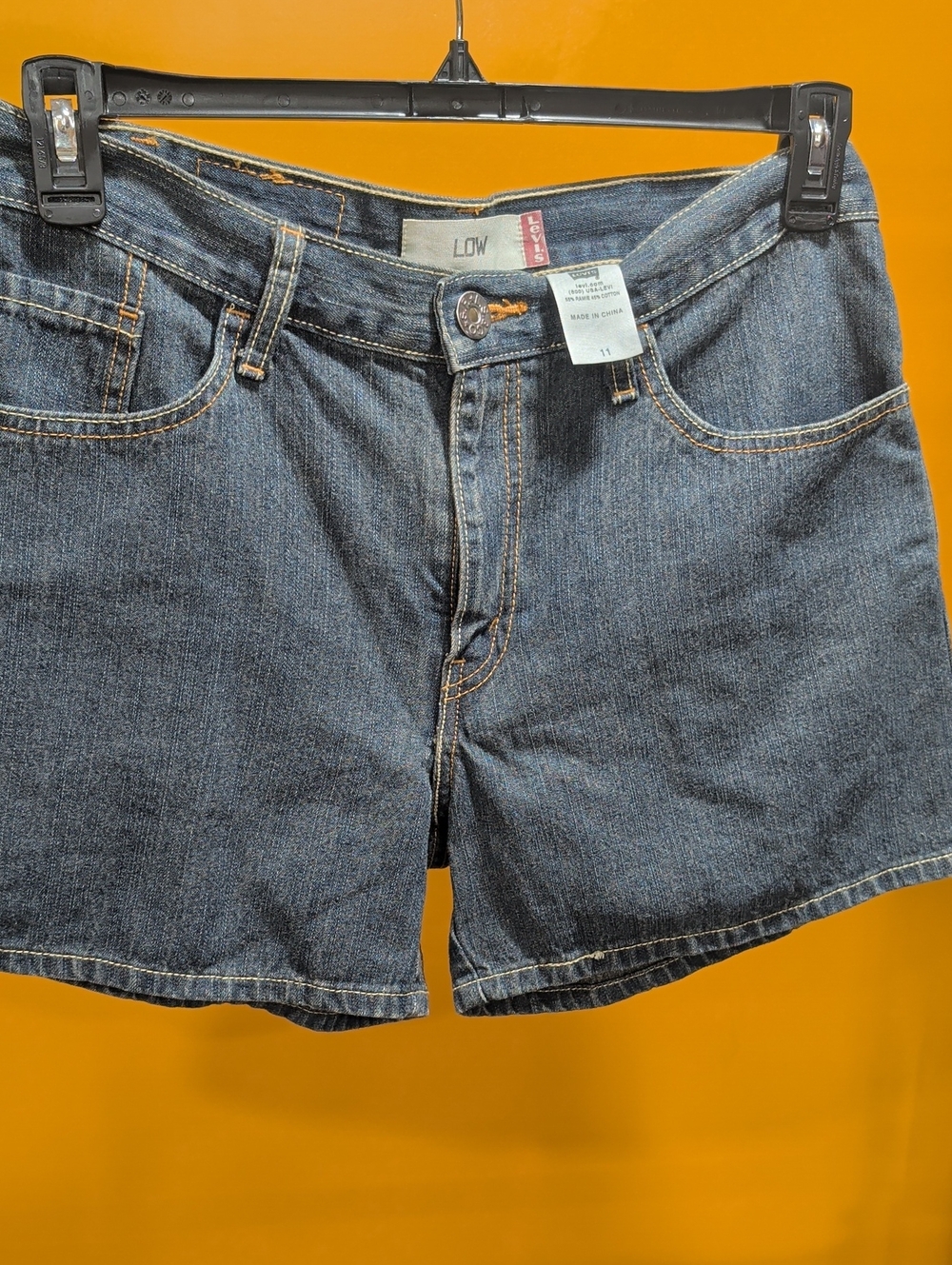 Levi's Dark Blue Low-Rise Denim Shorts Size 11